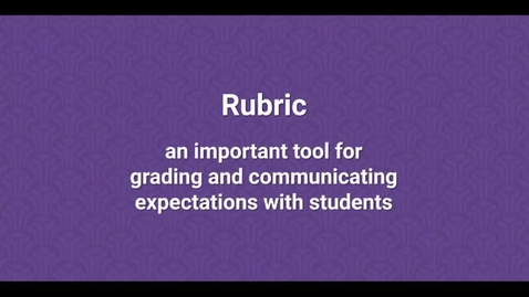 Thumbnail for entry Blackboard Rubric Types