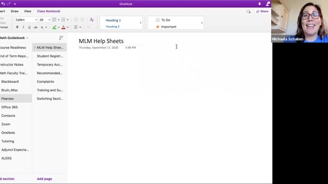 Thumbnail for Math Adjunct Training - MyLabMath (MLM)
