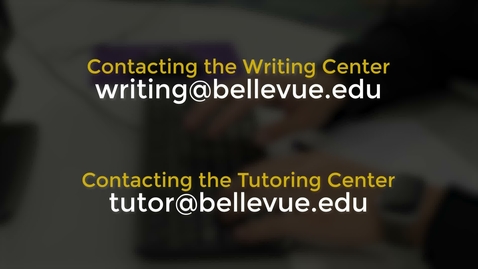 Thumbnail for entry Writing and Tutoring Centers