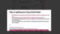 Tips on how to get your bug resolved faster
