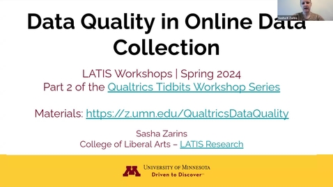 Thumbnail for Qualtrics Tidbits: Best Practices to Ensure Data Quality