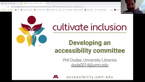 Thumbnail for Developing an Accessibility Committee - Phil Dudas