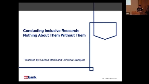 Thumbnail for entry Nothing About Them, Without Them: How to Promote Equality Through Inclusive Usability Studies