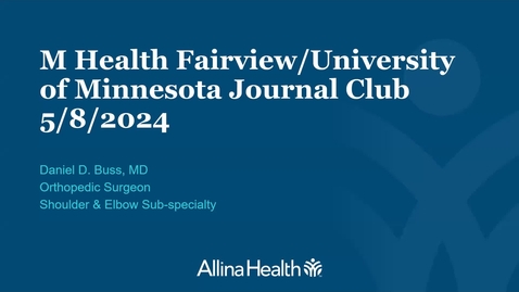 Thumbnail for 05/08/2024 | Sports Medicine Journal Club