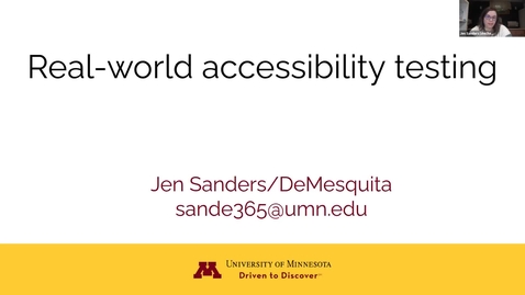 Thumbnail for entry Creating an Accessibility Testing Plan