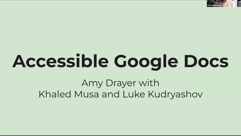 Thumbnail for Create Accessible Google Docs