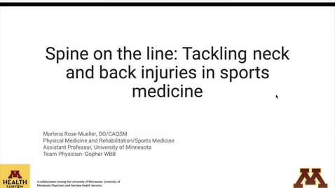 Thumbnail for 02/26/25 | Athletic Medicine Conference