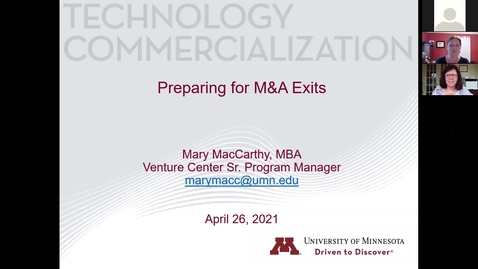 Thumbnail for entry Preparing for M&amp;A Exits
