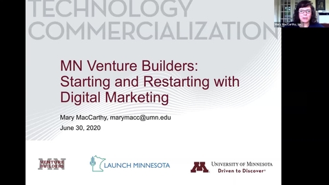 Thumbnail for MN Venture Builders: Starting &amp; Restarting Digital Marketing
