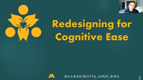 Thumbnail for entry Redesigning for Cognitive Ease