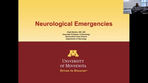 Thumbnail for Neurological Emergencies (Bentho) 20250717