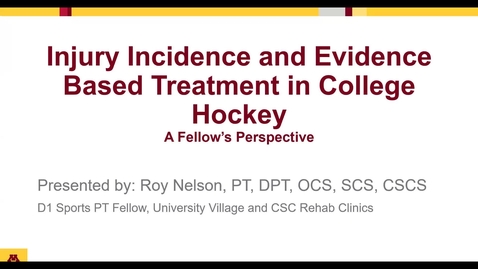Thumbnail for 04/24/24 | Athletic Medicine Conference