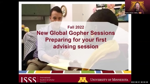 Thumbnail for entry Preparing for Your Virtual Advising Session[Fall 2022 GGE]