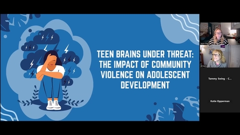 Thumbnail for Addressing Community Violence in Pediatric Care: Teen Brains Under Threat: Impact of Community Violence on Adolescent Development (March 18th, 2026)