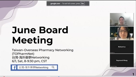 Thumbnail for [TOPharmNet] June Board Meeting