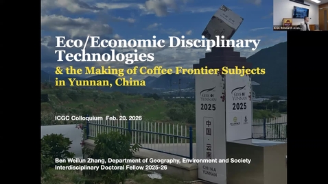Thumbnail for ICGC Colloquium Series: Ben Weilun Zhang, Feb 20, 2026