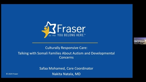 Thumbnail for Culturally Responsive Care:  Talking with Somali Families About Autism and Developmental Concerns (August 19, 2025)