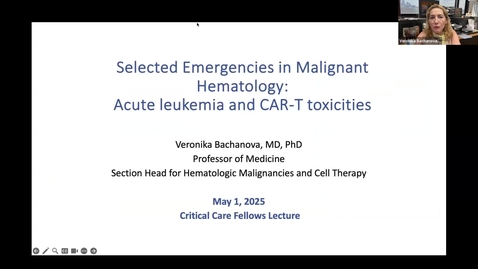 Thumbnail for Hematologic Emergencies (Bachanova) 20250501.mp4