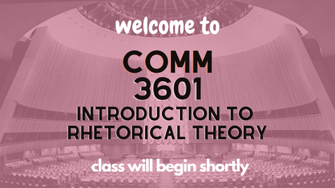 Thumbnail for COMM 3601 -- Publics and Counterpublics Part 1 (SP26)