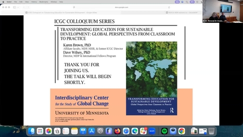 Thumbnail for ICGC Colloquium Series: Karen Brown and Dave Wilsey, Feb 13, 2026 