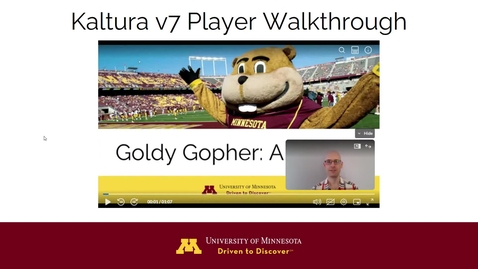 Thumbnail for Example Video 1: Kaltura V7 Player Walkthrough (v7 Light Player 53555392) 20231024