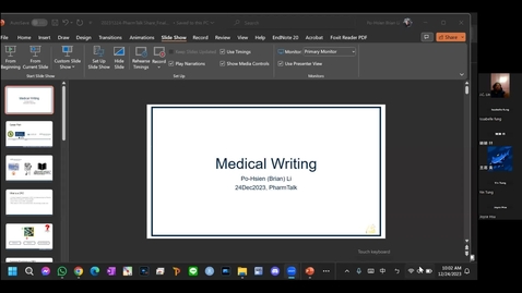 Thumbnail for Pharm Talk : Medical Writer 轉職心得與技能探秘