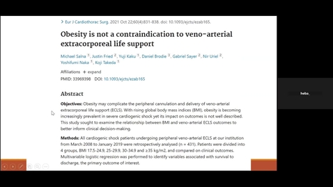 Thumbnail for CC Journal Club (Aboheeba &amp; Boyuka) 20250430