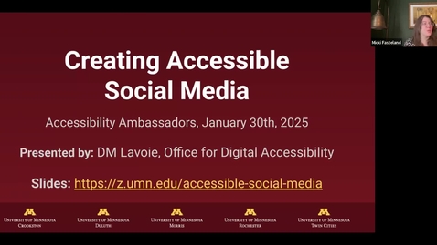 Thumbnail for Creating Accessible Social Media