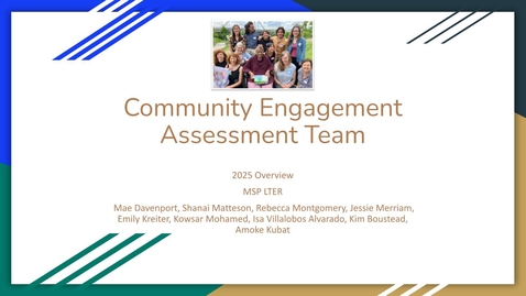Thumbnail for 2025_MSP-LTER_OverviewTalk_4-CommunityEngagementAssessment