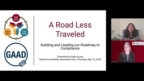 Thumbnail for GAAD 2025 - B4: A Road Less Traveled: Building and Leading our Roadmap to Compliance