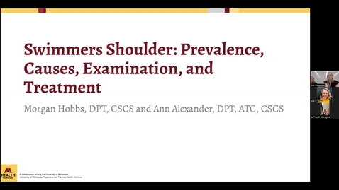 Thumbnail for 01/24/24 | Athletic Medicine Conference