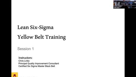 Thumbnail for Lean Six-Sigma Yellow Belt Training  - Session 1 (Linke) 20250904