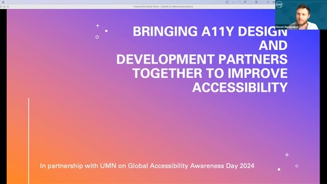 Thumbnail for GAAD 2024 - C4: Bringing a11y design and development partners together to improve accessibility - Allison Grinberg-Funes