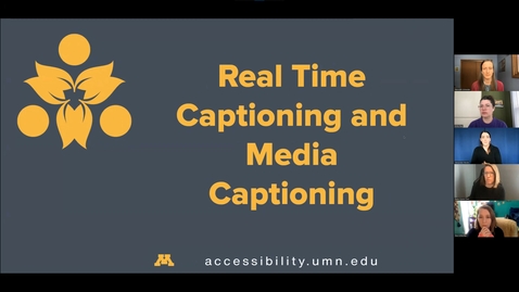 Thumbnail for entry Real Time Captioning and Media Captioning
