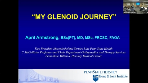 Thumbnail for 4/9/2026 | April Armstrong, MD | My Glenoid Journey