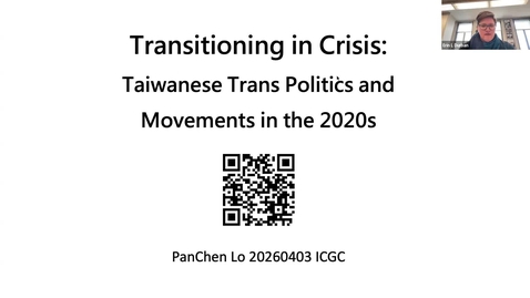 Thumbnail for ICGC Colloquium Series: PanChen Lo, April 3, 2026