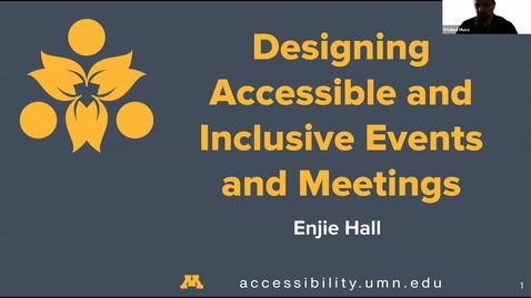 Thumbnail for entry Designing Accessible and Inclusive Events and Meetings