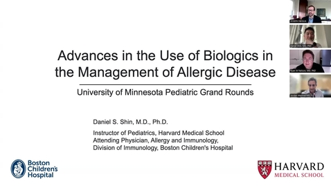 Thumbnail for &quot;Advances in the Use of Biologics in Allergic Disease&quot; with Daniel Shin, MD, PhD (7.30.25)
