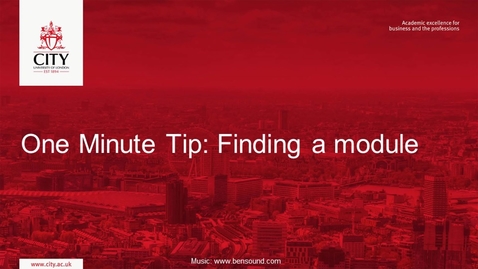 Thumbnail for Finding a module