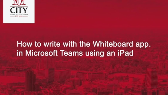 Microsoft Teams Whiteboard app & iPad