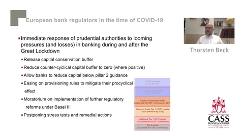 Thumbnail for entry Finance in the time of COVID-19 - Professor Thorsten Beck