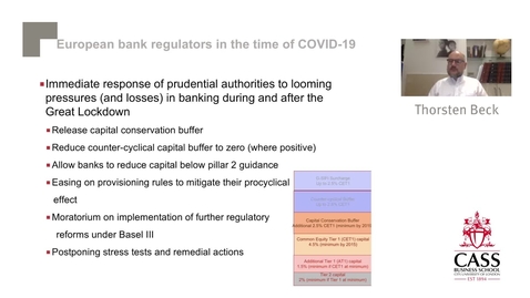 Thumbnail for Finance in the time of COVID-19 - Professor Thorsten Beck