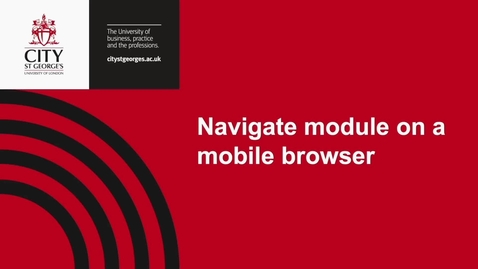 Thumbnail for Navigate a Moodle module on a mobile
