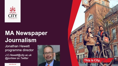 Thumbnail for MA Newspaper Journalism