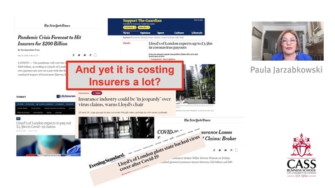 Thumbnail for Pandemic and Insurance - Professor Paula Jarzabkowski