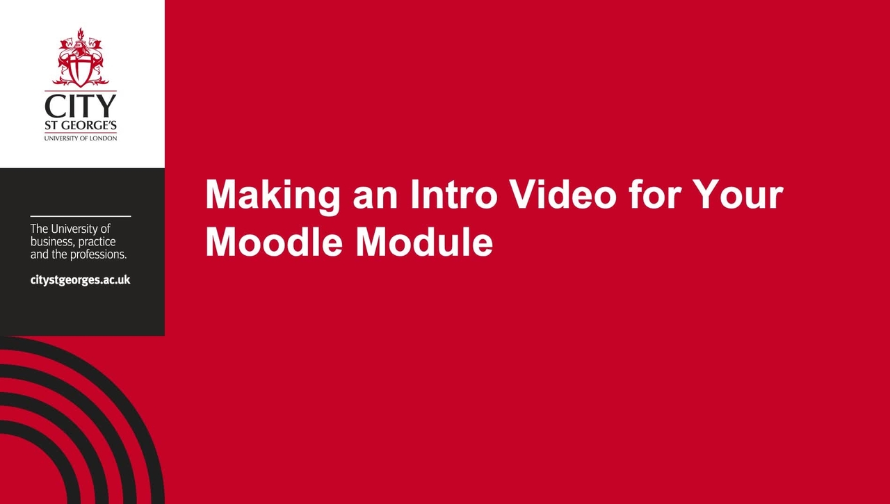 How to Make An Intro Video for Your Moodle Module