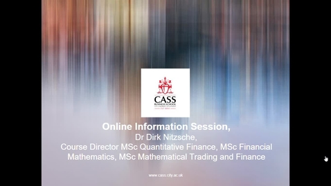 Thumbnail for MSc Quantitative Finance, MSc Financial Mathematics, MSc Mathematical Trading and Finance 