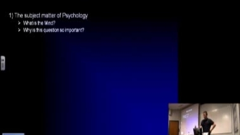 Thumbnail for Lecture recording - part 1