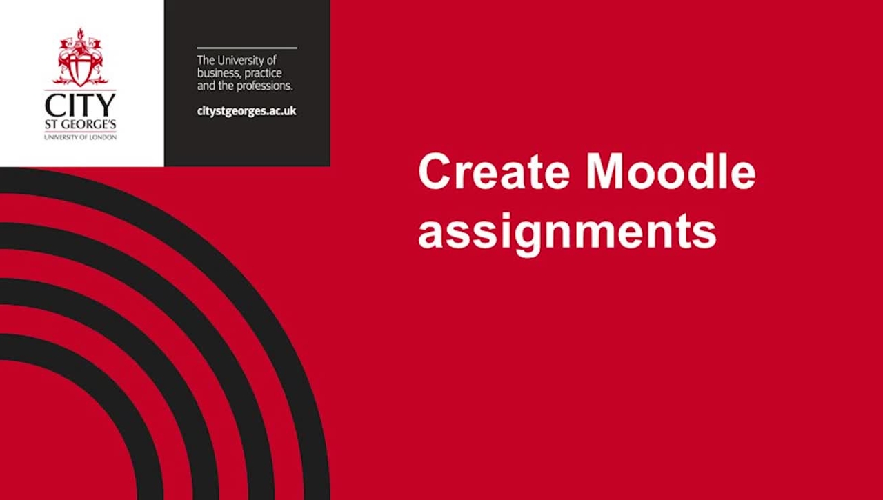 Create Moodle assignments