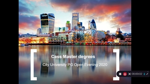 Thumbnail for An introduction to MSc degrees at Cass Business School